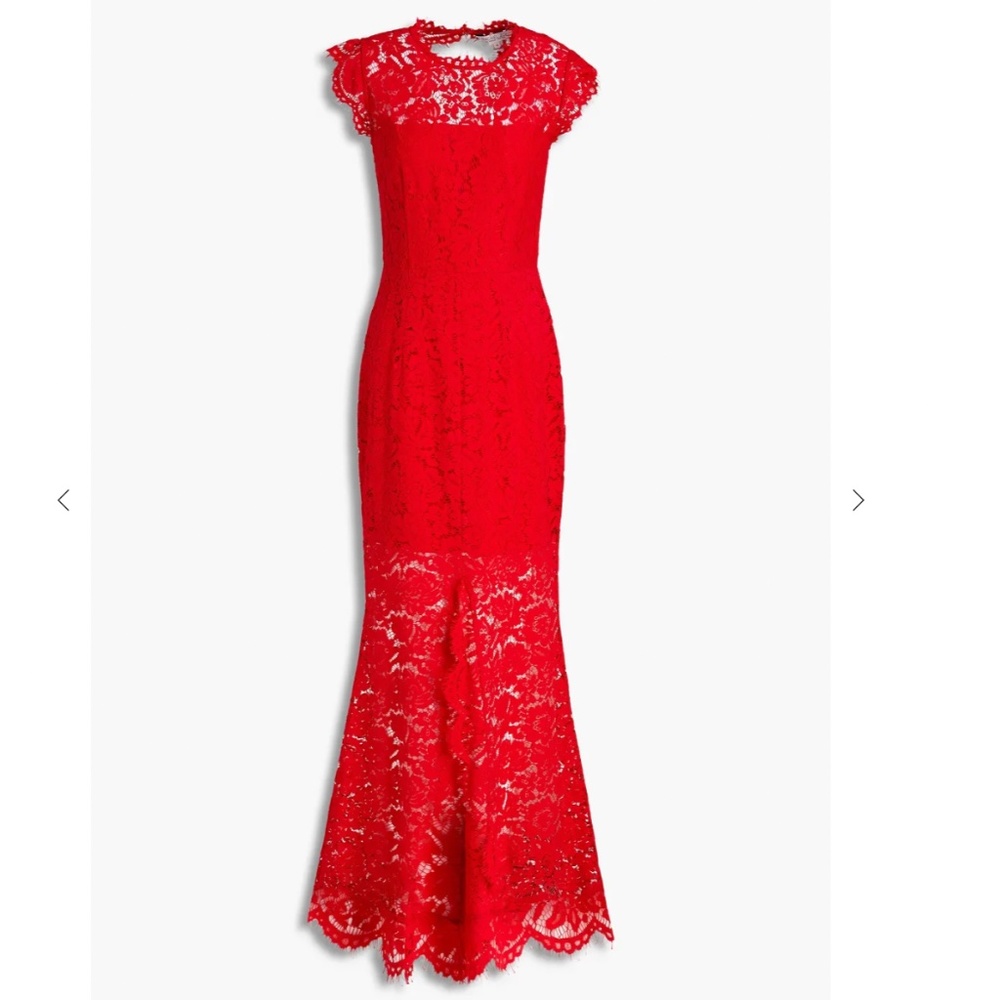 Rachel Zoe Estelle Cutout Back Maxi Dress in Red